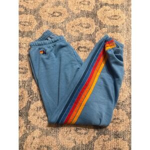 Aviator Nation 5 Stripes Sweatpants Size Large Excellent Condition